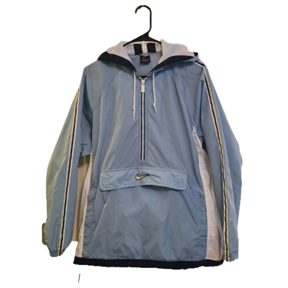 Vintage Nike Blue 1/4 Zip Windbreaker Jacket